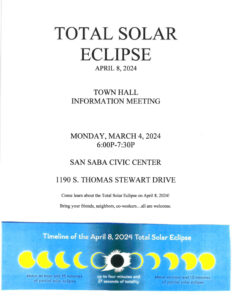 Town Hall Meeting Total Eclipse @ San Saba Civic Center