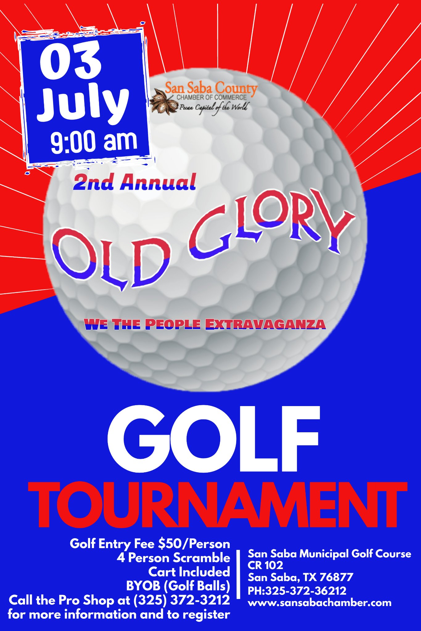 Old Glory Golf Tournament We the People Extravaganza San Saba Texas