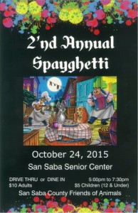 SSCFOA Spaghetti Supper Funderaiser @ San Saba Senior Citizen Center | San Saba | Texas | United States