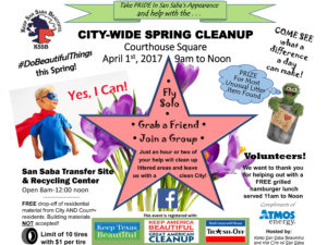 KSSB City-Wide Spring Cleanup @ San Saba County Courthouse | San Saba | Texas | United States